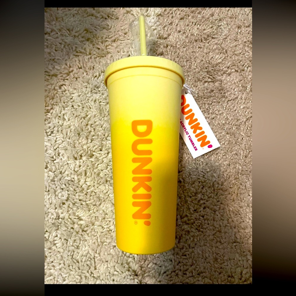 Dunkin Limited Edition Spring Pastel Yellow Tumbler Cup